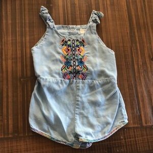 Peek Chambray baby romper